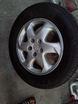 Mazda Alloy Wheel with Tires// Mercedes black rims,