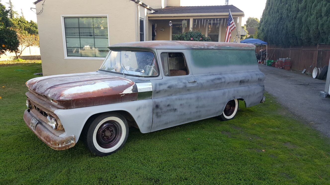 1961 chevy panel truck custom lowrider