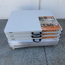 New Lifetime 6 ft. Fold-in-Half Table: Almond