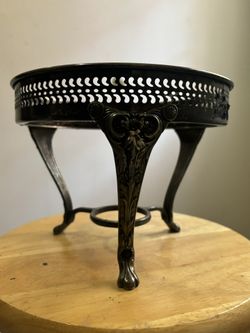 Silver Plated Antique / Vintage Chafing Dish / Plant Stand / Pedestal