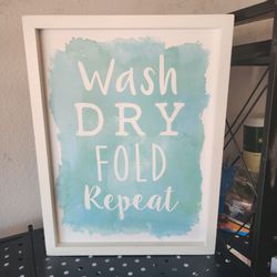 Wash, Fold, Dry, Repeat Wall Art