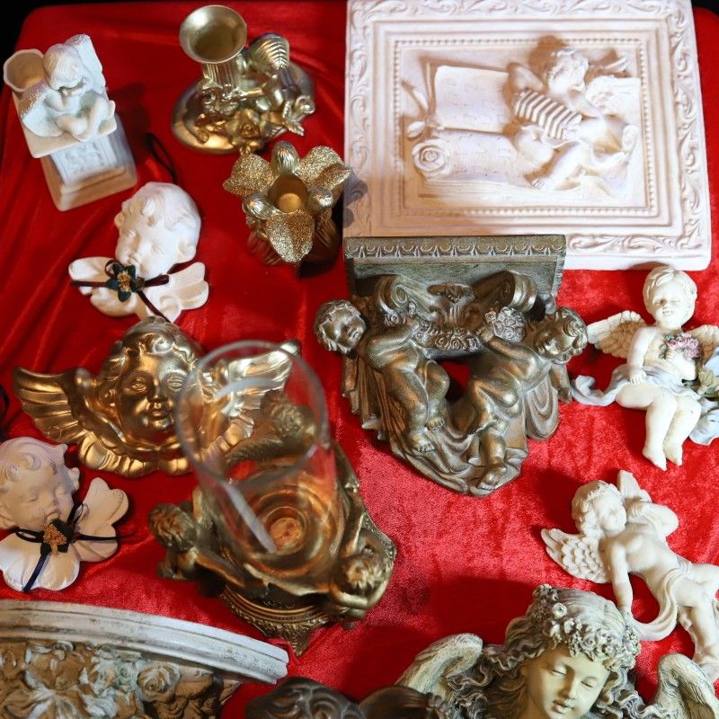 Bundle Lot of around 14 different vintage Angels Home Decor for Sale in