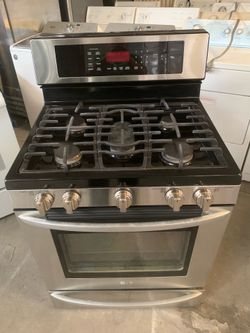 Gas stove LG good condition 5 burners 90 days warranty Estufa gas LG buenas Condiciones 5 Kemadores 90 dias de Garantia