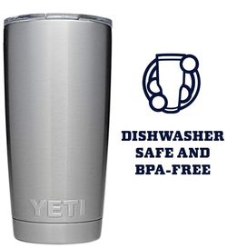 YETI Rambler 20 oz Tumbler, Stainless Steel, Vacuum Insulated with MagSlider Lid