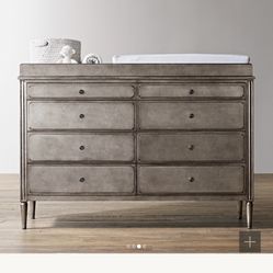 RH MARCELLE WIDE DRESSER AND TOPPER