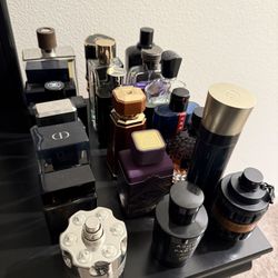 Men’s Colognes Dior Chanel Azzaro Hermes Acqua Di Parma Prada Viktor & Rolf Valentino Creed