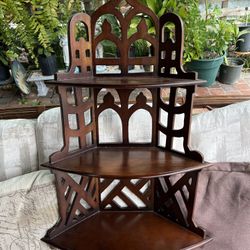 Wood shelves