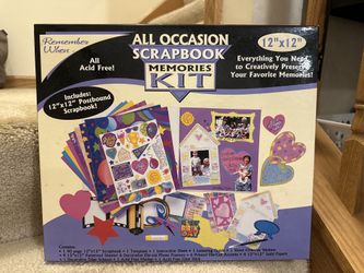 All Occasion Scrapbook Memories Kit $15