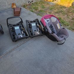 Car Seat With 2 Car Bases His/hers