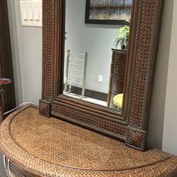 Table and mirror 