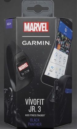 Garmin vívofit jr. 3 Kids Fitness Tracker - Marvel Black Panther (New in Box)