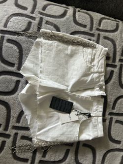 White tassels shorts