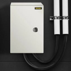 651# NEMA Steel Enclosure 12×8×6,NEMA 4X Steel Electrical Box,IP66 Waterproof & Dustproof,Outdoor/Indoor Electrical Junction Box,with Mounting Plate