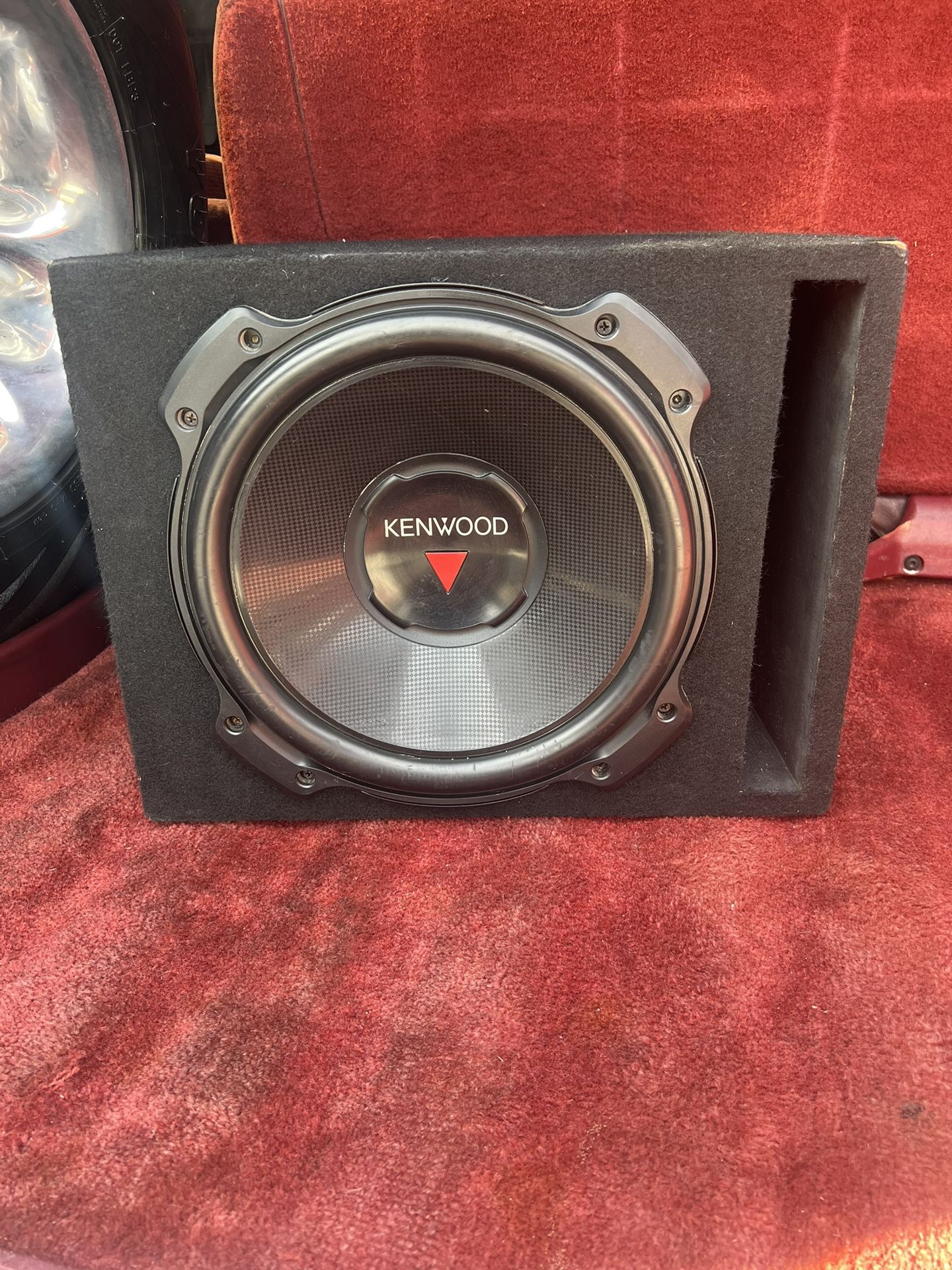 Single 12" Kenwood Subwoofer W/ Ported Box