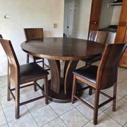 Round Wooden dining table