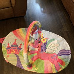 Baby Unicorn Themed Playmat & Activity Gym