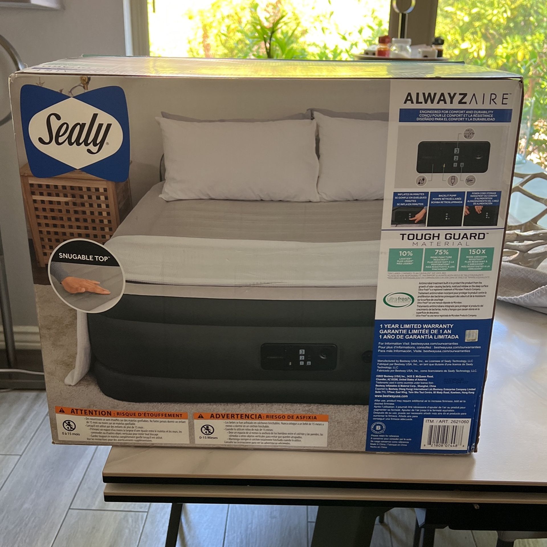 Sealy - Queen Air Mattress (One Time Used Only )