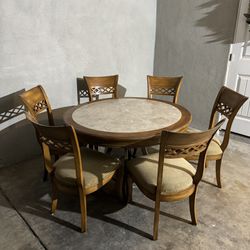 Dining Table W 6 Chairs 