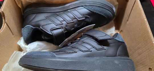New Boys black Adidas shoes 10.5k