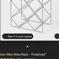 Threshold Metal Wine Rack Brand New 