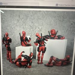 Deadpool Marvel  6 Set Figurines Disney