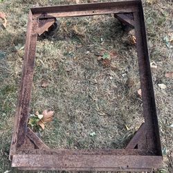 Steel heavy duty dolly 37x28 6"wheels with grease fittings 55lbs 
