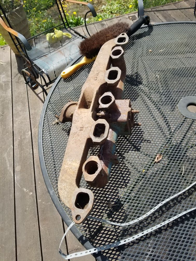 Chevy 235 inline 6 intake and exhaust manifolds. for Sale in Vancouver