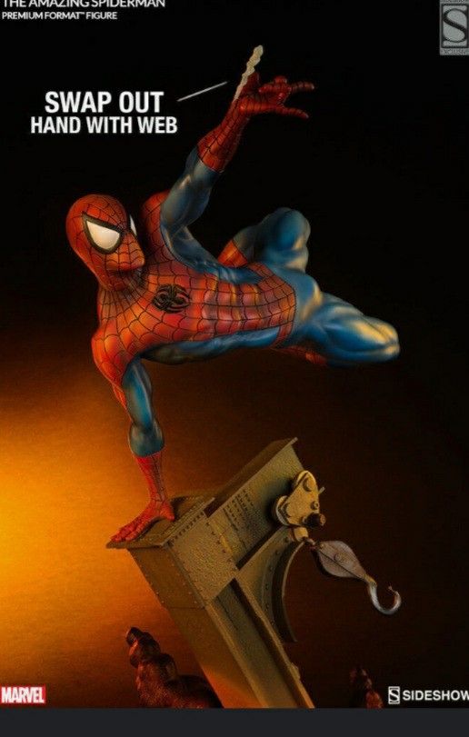 Spiderman Sideshow Statue with Extra Base