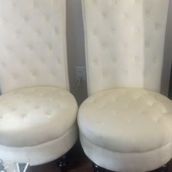 Two Cream Chairs