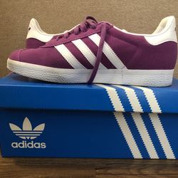 Adidas Womens Gazelle Sneakers 6.5 Purple
