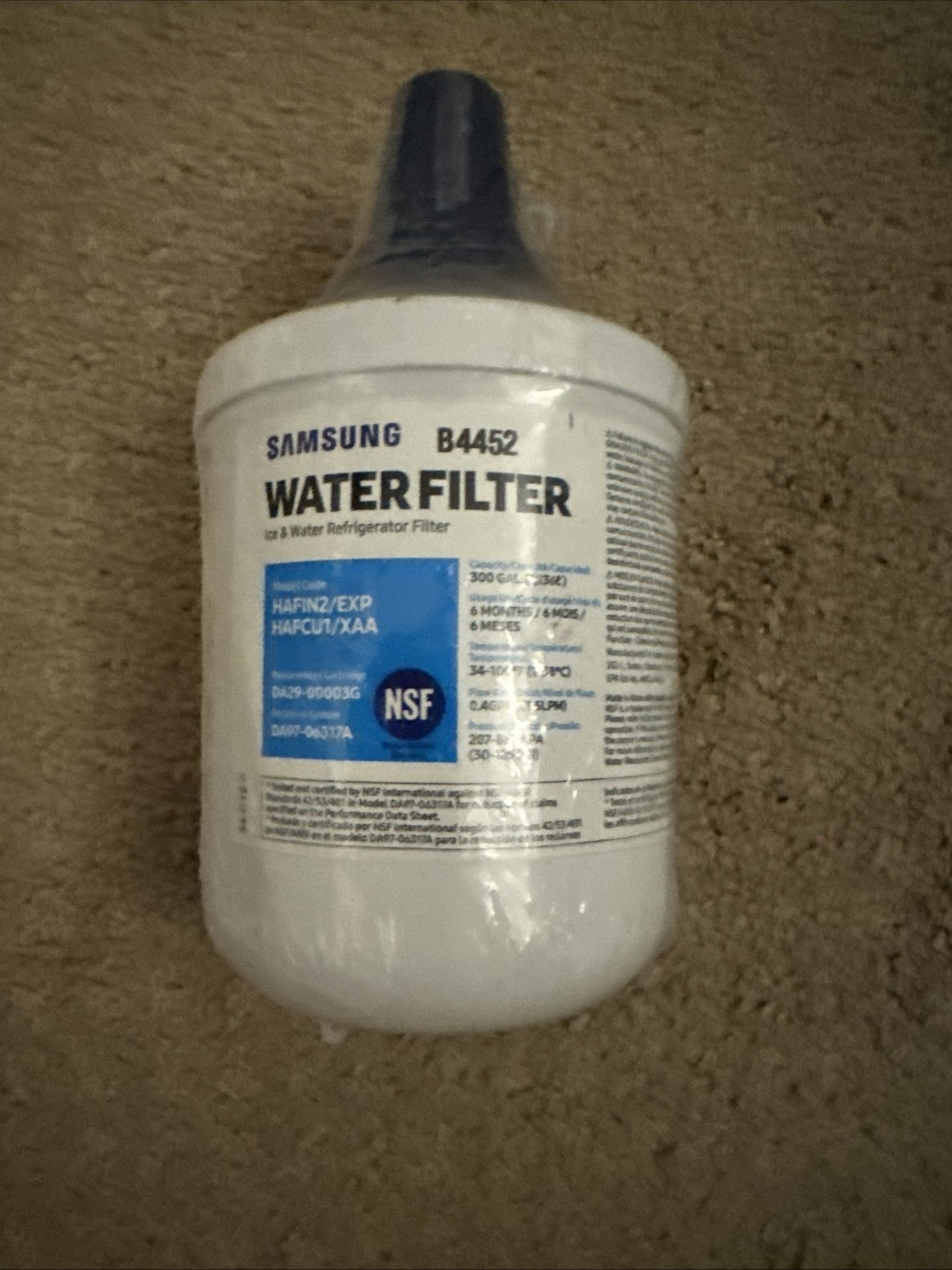 Samsung Genuine Filter HAFIN2/EXP HAFCU1/XAA Ice Water Filter DA97-06317A