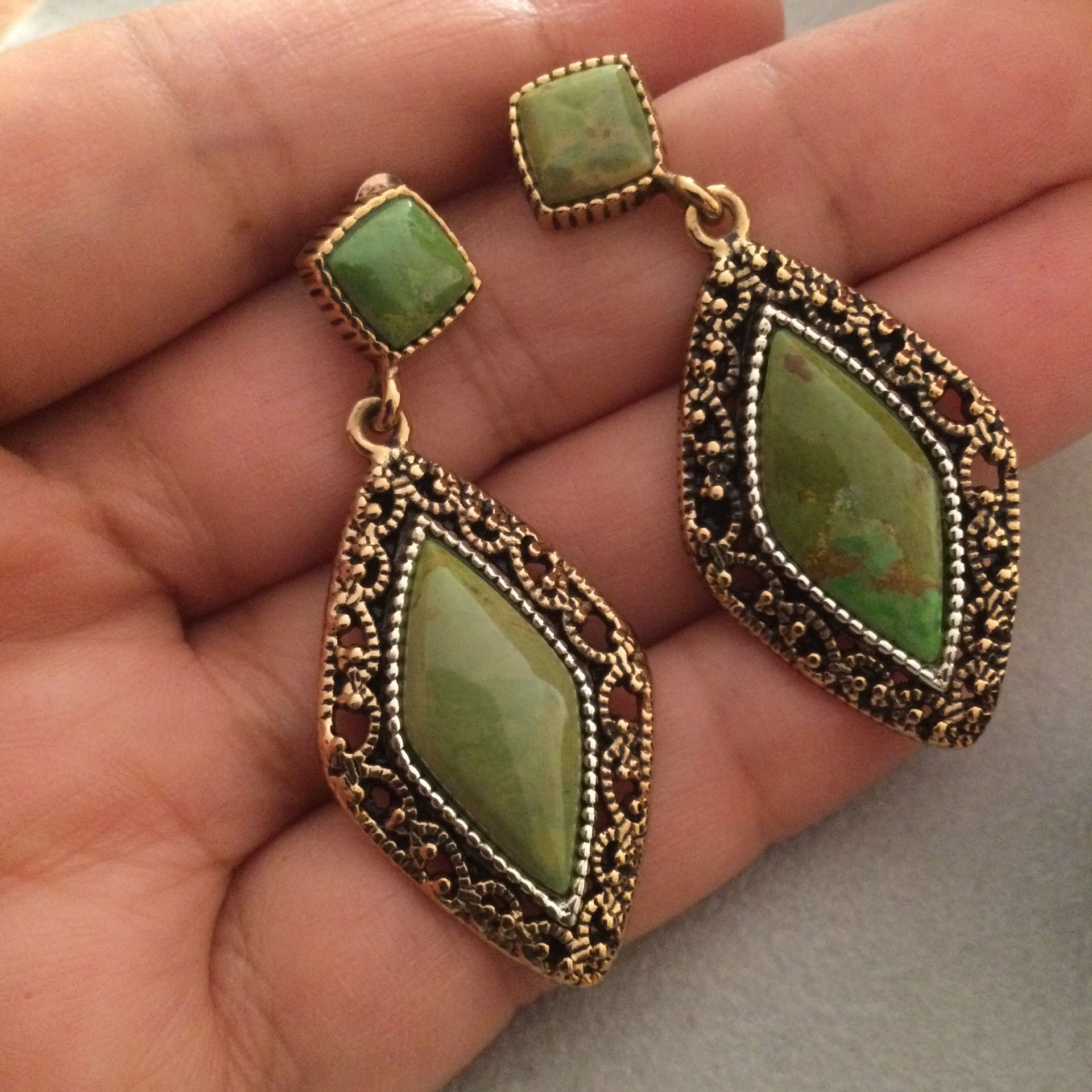 925 Turquoise Earrings 