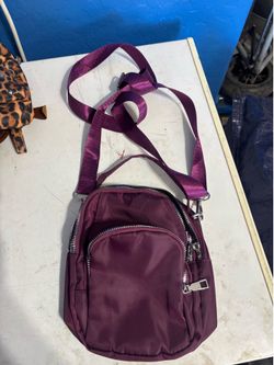 Purple crossbody bag