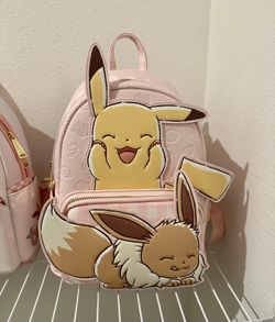 Pokemon Loungefly Pikachu and Eevee Mini Backpack