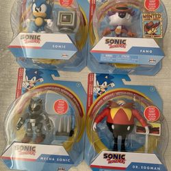 SONIC THE HEDGEHOG 4” ACTION FIGURES 