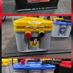 Optima Yellow Top 34 78 Optima Blue Top 34M Marine Odyssey Performance 48 H6 94r H7 49 H8.  High performance AGM Batteries for cars suv and trucks for