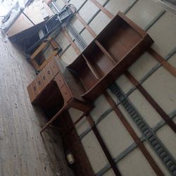 Desk With Glass Top Its A 2 Piece So U Can Have It Side By Side Or On Top