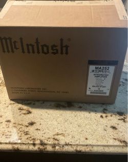 Boxed up and ready to go McIntosh MA252 integrated amplifier