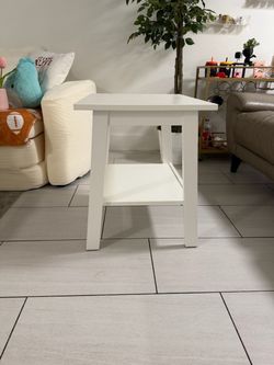 ikea white side table 2 tier