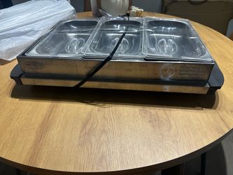 3-Station Buffet Server and Warming Tray