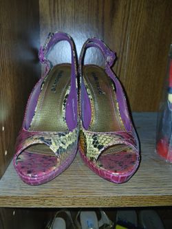 Dollhouse Peep-Toe Slingback Wedge Sandals
