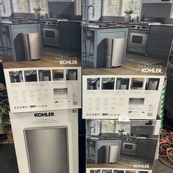 KOHLER stainless steel trash cans