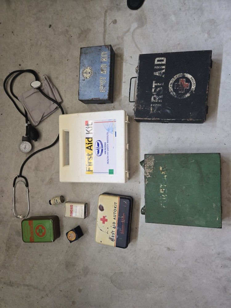 Vintage First Aid Kits And Supplies