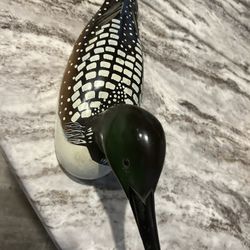 Hand Carved Loon Decoy