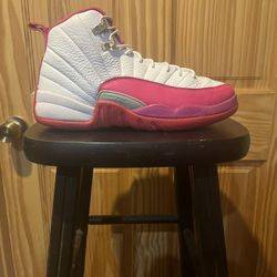 Jordan Pink And White 12s Size 8