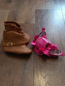 Baby Girl Shoes Size 0-6 Months 