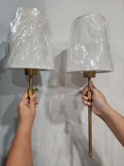 Battery Operated Wall Sconce Light Set of 2