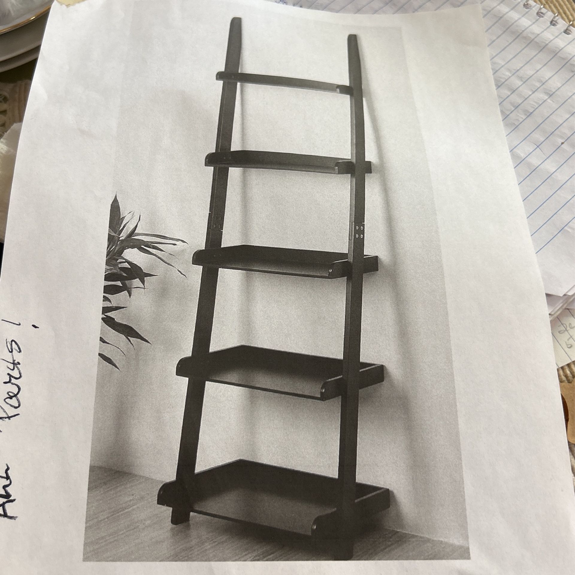 5 Tier Ladder Studio Shelf