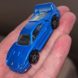 🏁 Hot Wheels Vintage 1988 Blue Ferrari F-40 - 1:64 🏁