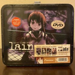 Serial Experiments Lain Limited Edition DVD Metal Lunch Box 1998